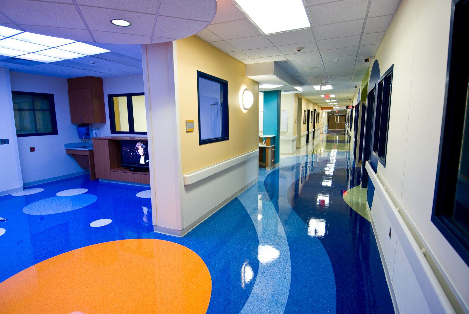 Hallway in the long-term care unit