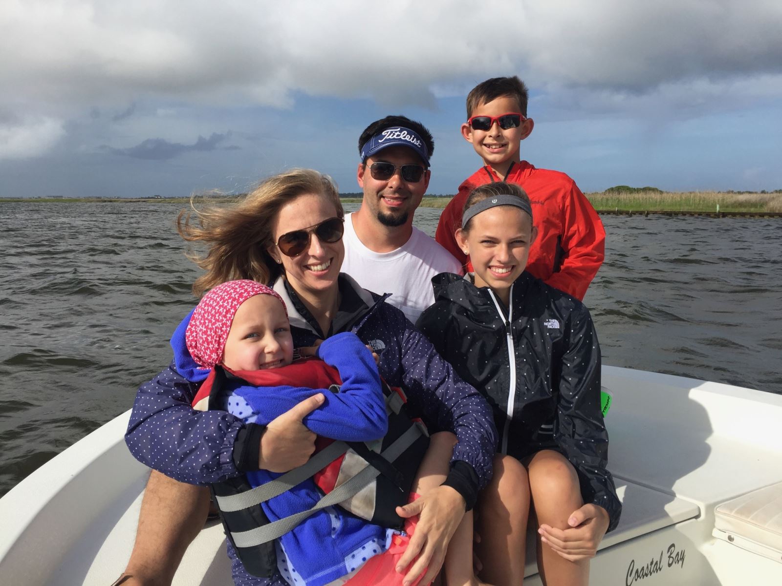 Spending time with her family, pictured here in North Carolina’s Outer Banks, allowed Lauren Cherry to enjoy regular childhood experiences during her cancer treatment at CHoR. 