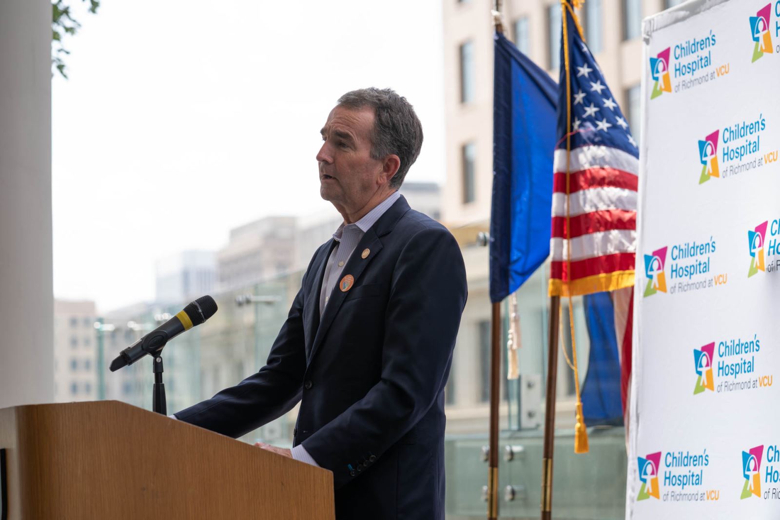 Governor Northam speaks about vaccines at CHoR