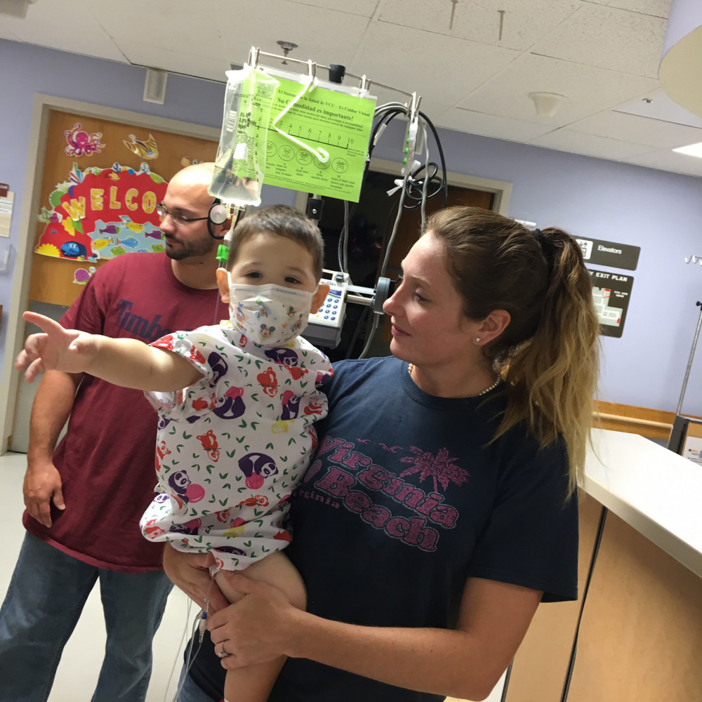 Jaiden Scelzo spent a week at CHoR after being diagnosed with cancer in October 2016. 