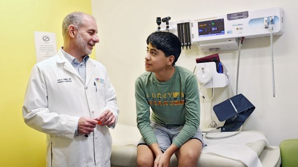 Provider and patient talking