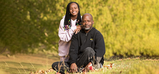 A child and dad