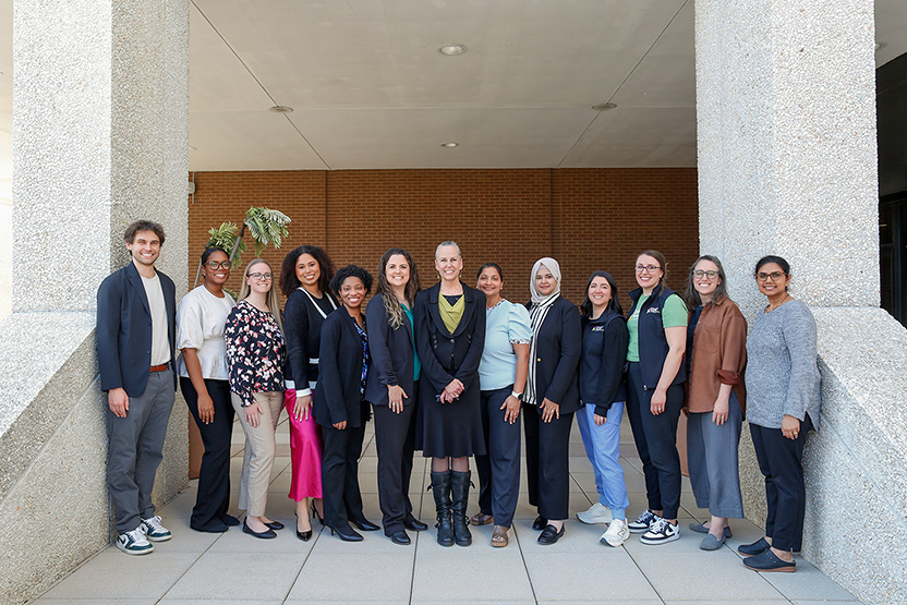 a group of research team members