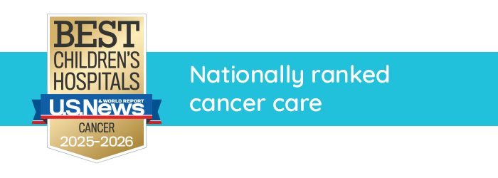 Badge with USNWR ranking for cancer