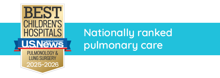 Badge with USNWR ranking for pulmonology
